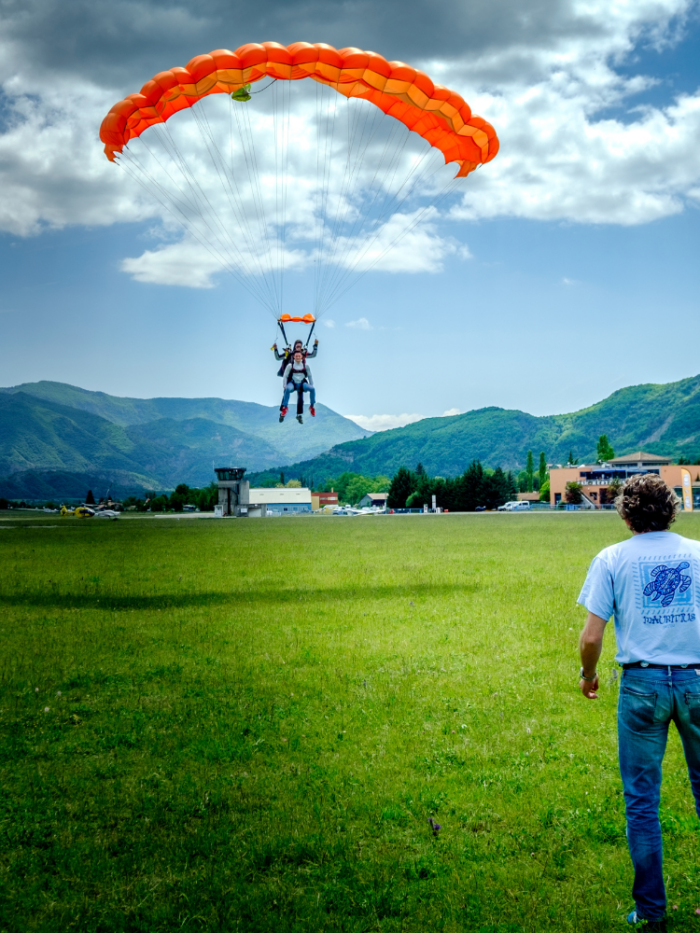 saut en parachute tandem à Gap